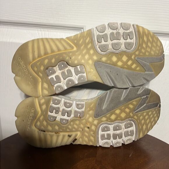 🔥 ADIDAS bd7956 Nite Night Jogger - Mens Sz 7 Grey Orange - EXCELLENT Condition - Picture 8 of 11